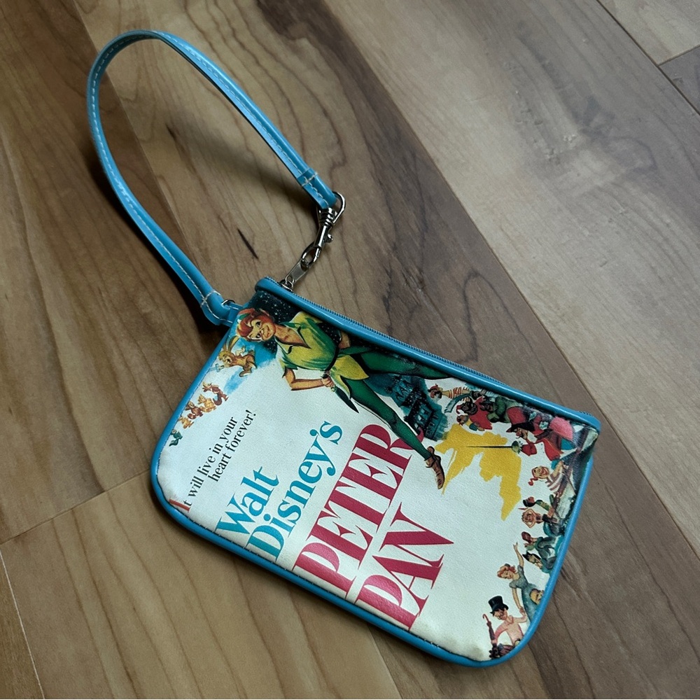 Disney Peter Pan White and Blue Wristlet